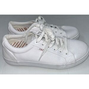 Taos Plim Soul Womens Size 9 Shoes White Canvas Comfort Casual Sneaker